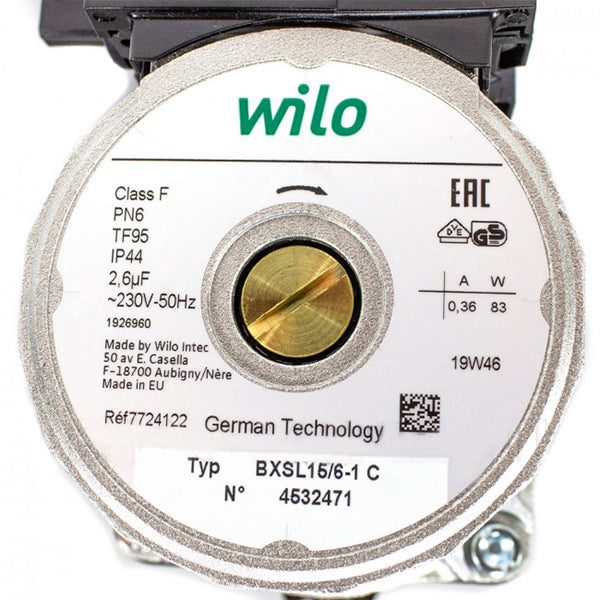 Circulation Рump Аssembly Wilo BXSL15/6-1 for Gas Boiler Baxi Fourtech, Main Four, Westen Boyler 5698270