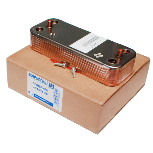 DHW Plate Нeat Еxchanger (14 plates) for Gas Boiler Fondital Tahiti Dual, Nova Florida Pictor Dual 6SCAMPIA01