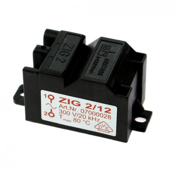Ignition Transformer ZIG 2/12 for Gas Boiler Saunier Duval Themaclassic, Combitec, Isofast, Isomax S5742700
