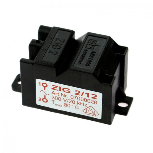 Ignition Transformer ZIG 2/12 for Gas Boiler Saunier Duval Themaclassic, Combitec, Isofast, Isomax S5742700