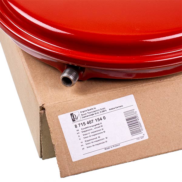 Expansion Tank Winkelmann DGN for 8 l 1/2" Gas Boiler Bosch Gas 4000, Eurostar, Buderus U022 87154071540
