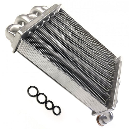 Bithermic Heat Exchanger for Gas Boiler Compatible with Roda Vortech One, Unical Idea 18-24 kW 95262566