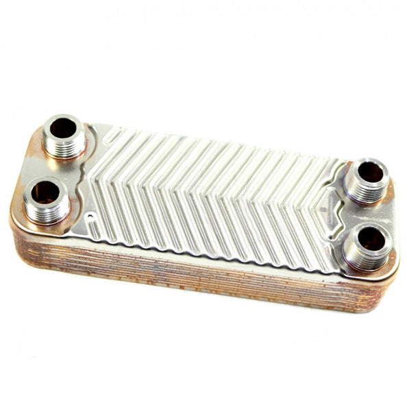 DHW Plate Heat Exchanger (12 plates) for Gas Boiler Junkers Appliance, Bosch Eurostar ZW 87054062030