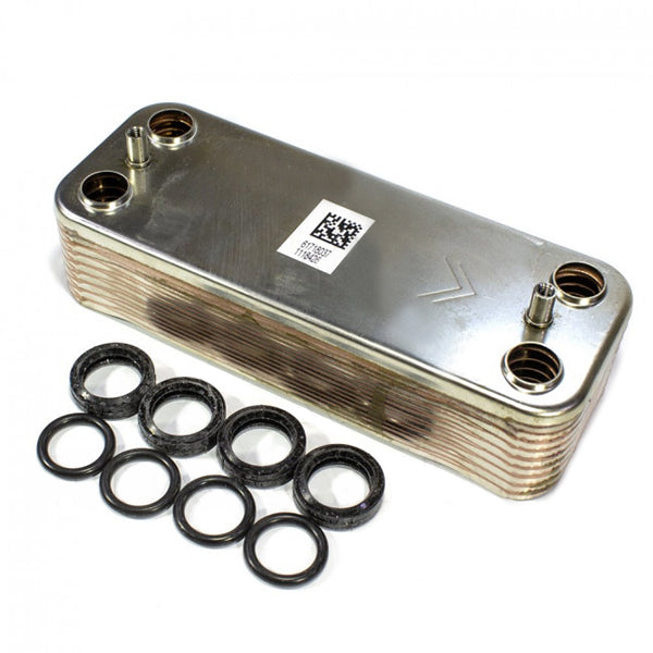 DHW Plate Heat Exchanger (16 plates) for Gas Boiler Beretta City, Super Exclusive R8037