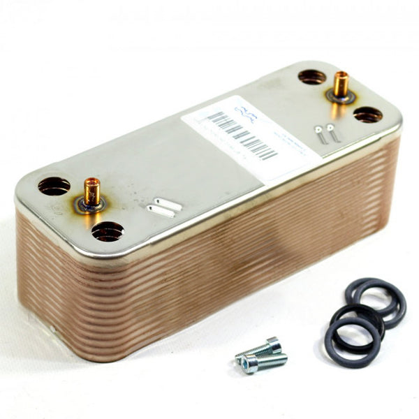 DHW Plate Heat Exchanger (26 plates) for Condensing Boiler Fondital Nias, Tahiti, Nova Florida Libra, Pictor 6SCAMPIA06