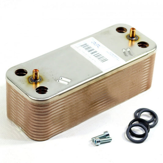 DHW Plate Heat Exchanger (26 plates) for Condensing Boiler Fondital Nias, Tahiti, Nova Florida Libra, Pictor 6SCAMPIA06