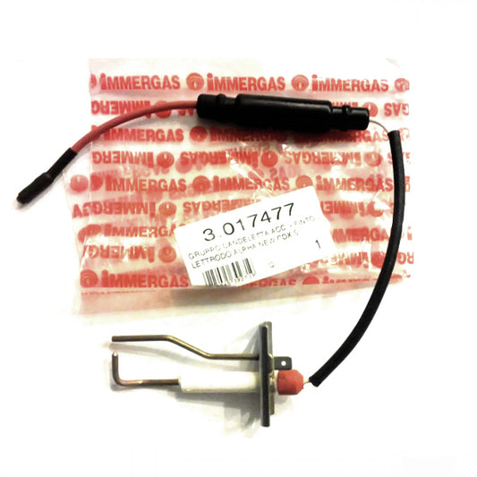 Ignition Electrode for Condensing Boiler Immergas Victrix Zeus Superior, Hercules Condensing 3.017477