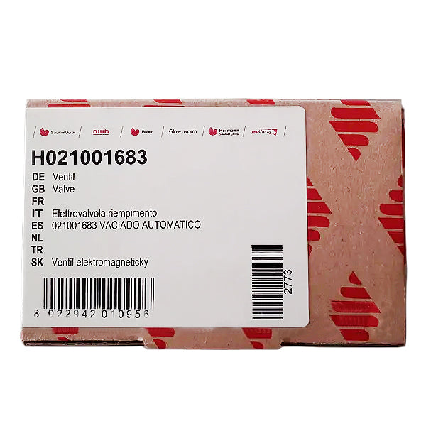 Electric supply valve assembly CEME for gas boiler Hermann Eura, Thesi H021001683