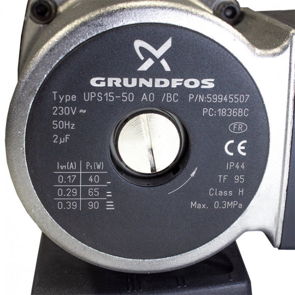 Circulation Pump Assembly Grundfos UP 15-50 90 W for Gas Boiler Beretta Super Exclusive R10021792