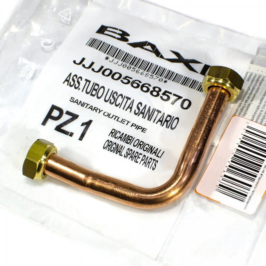DHW Outlet Pipe from Secondary Heat Exchanger for Gas Boiler Baxi Nuvola Duo-Tec 5668570