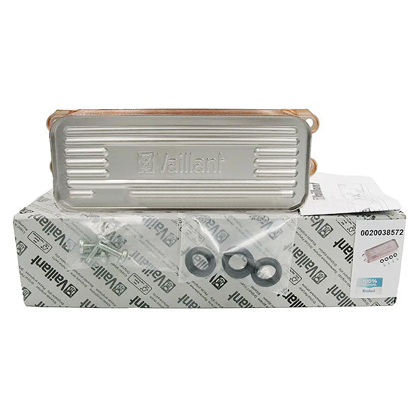 DHW Plate Heat Exchanger (19 plates) for Gas Boiler Vaillant Atmo/Turbo/Eco TEC Plus 0020038572