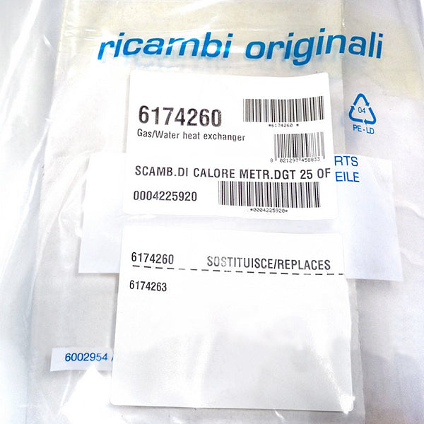 Bithermic Heat Exchanger for Gas Boiler Sime Metropolis DGT 25 OF (up to 2010) 6174260