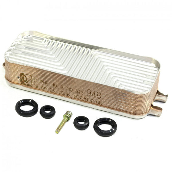 DHW Plate Heat Exchanger (18 plates) for Condensing Boiler Buderus GB042, Bosch Gas 3000/7000 ZW 87167719870