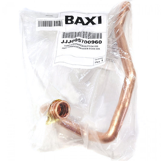 Heat exchanger return pipe for gas boiler Baxi Eco 4S, Westen Pulsar D 5700960