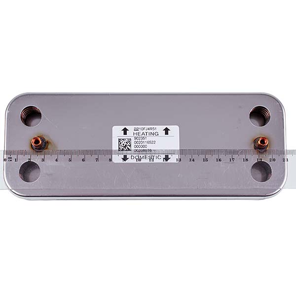 DHW Plate Heat Exchanger (10 plates) for Gas Boiler Protherm Jaguar, Lynx, Puma Condens MKV-AS/1 0020123131