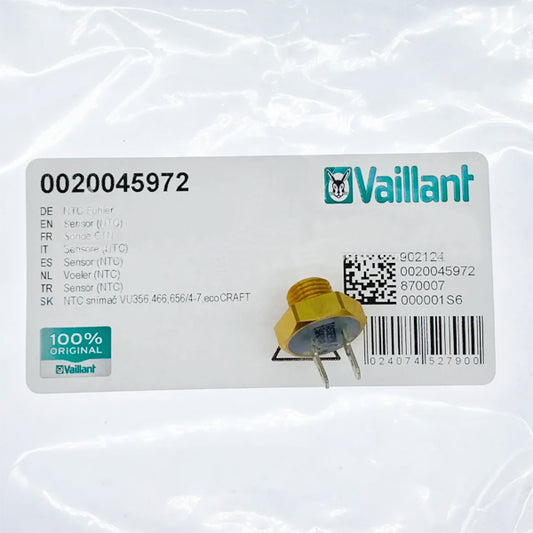 NTC Temperature Sensor for Gas Condensing Boiler Vaillant ecoTEC, ecoCRAFT, ecoVIT 0020045972
