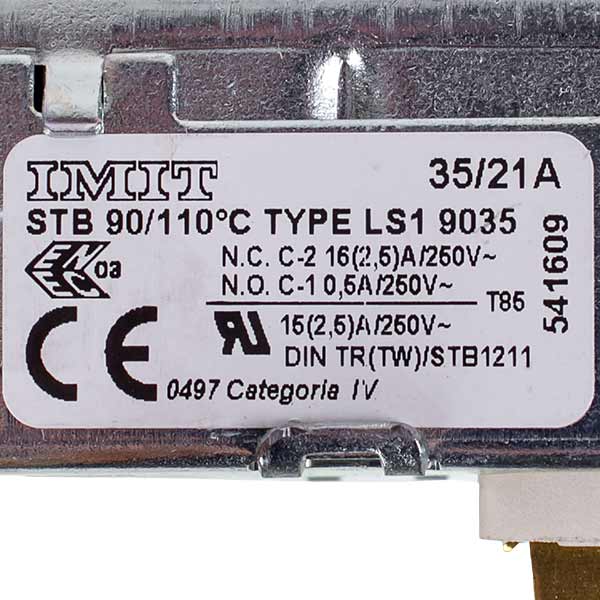 Emergency thermostat for Vaillant gas boiler 0020137098