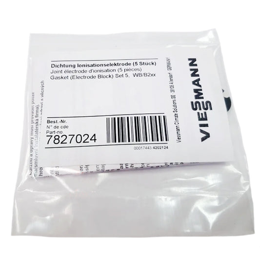 Ionization Electrode Gasket Set (5 pcs.) for Condensing Boiler Viessmann Vitodens 7827024