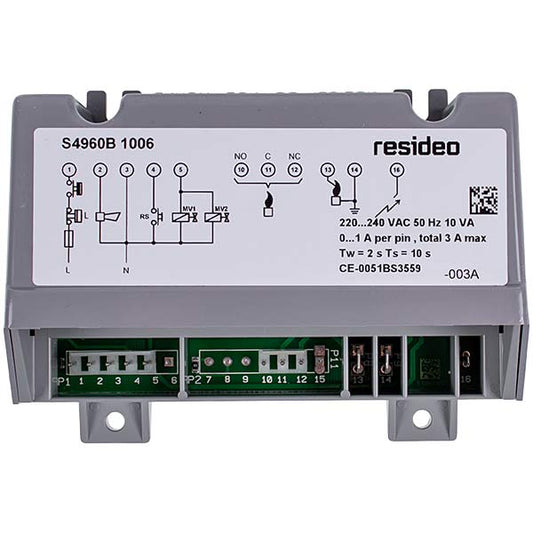 Ignition Block Honeywell S4960B 1006 (S4560B) for Gas Boiler Protherm 120SOO/10, /11 0020027517