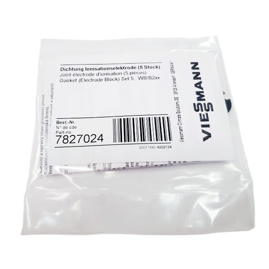 Ionization Electrode Gasket Set for Condensing Boiler Viessmann Vitodens 050/100/200 7827024