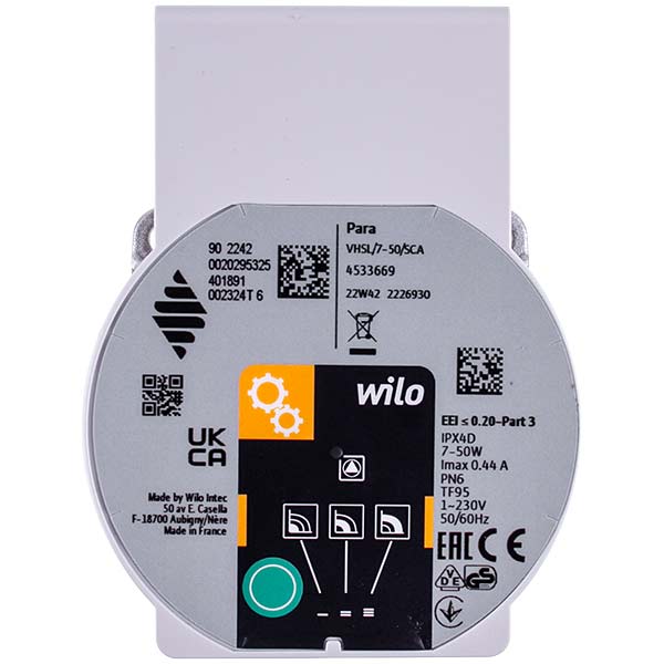 Frequency Circulation Pump Wilo Para VHSL/7-50/SCA for Gas Boiler Vaillant TEC, Protherm Panther, Gepard 0010032795