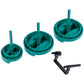 Control Knob Set (3 pcs.) for Gas-fired Boiler Vaillant atmo/turboMAX pro/plus 114286 green