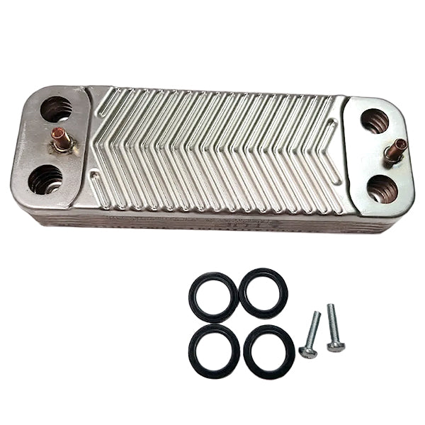 DHW Plate Heat Exchanger (10 plates) for Gas Boiler Saunier Duval Themaclassic, Combitek, Semia S1005800