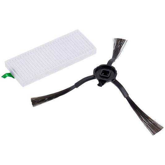 Robot Vacuum Cleaner Filter + Side Brush Set Rowenta Explorer Serie 75S/75S+ ZR185002