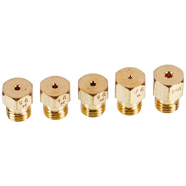 Burner Nozzle Set (5 pcs, GN, (G20-20Mbar)) for Gas Stove AEG 4055461885