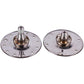Drum Flange (Support) for Vertical Washing Machine Compatible with Electrolux (2 pcs, splines, stainless steel, under bearing 6203)