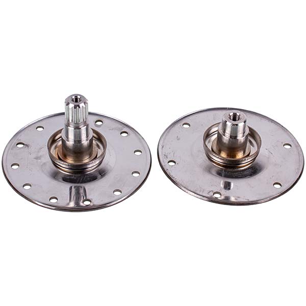 Drum Flange (Support) for Vertical Washing Machine Compatible with Electrolux (2 pcs, splines, stainless steel, under bearing 6203)