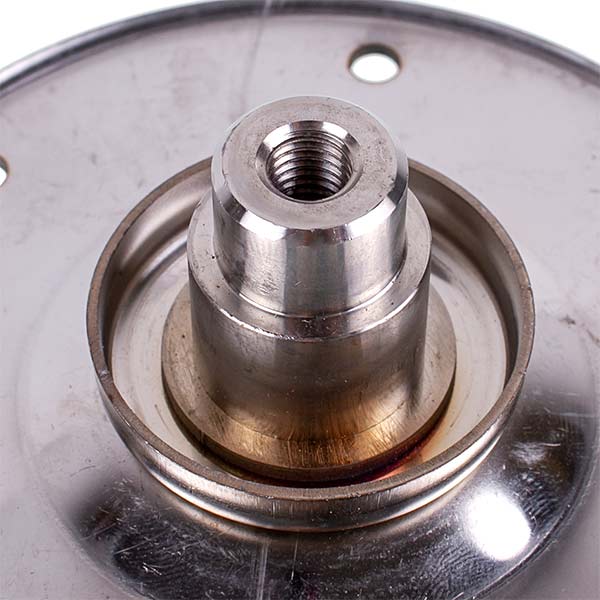 Drum Flange (Support) for Vertical Washing Machine Compatible with Electrolux (2 pcs, splines, stainless steel, under bearing 6203)