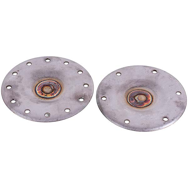 Drum Flange (Support) for Vertical Washing Machine Compatible with Electrolux (2 pcs, splines, stainless steel, under bearing 6203)
