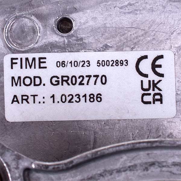 Fan Fime GR02770 65 W for Gas-fired Boiler Immergas Eolo Superior, Fondital Victoria 32 kW 1.023186