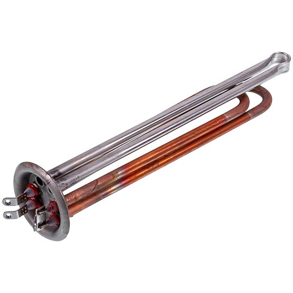 Heating Element for Water Heater Thermex 2000W (copper) flange 63mm, 2 tubes for sensor (for the anode M6)