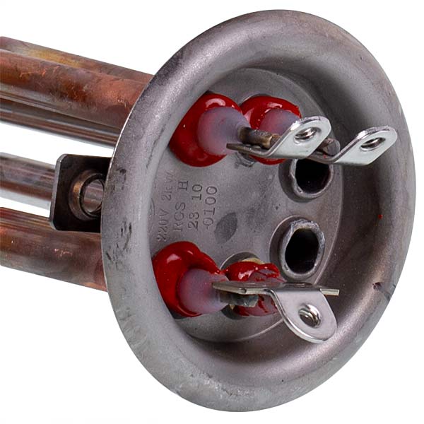 Heating Element for Water Heater Thermex 2000W (copper) flange 63mm, 2 tubes for sensor (for the anode M6)